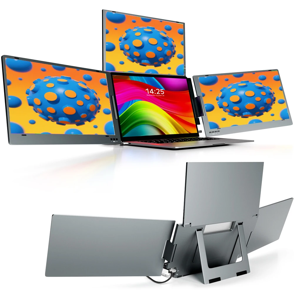 

Seamless Tri-Screen Experience - 3x15.6" Ultra-Thin Bezels 1080P Display