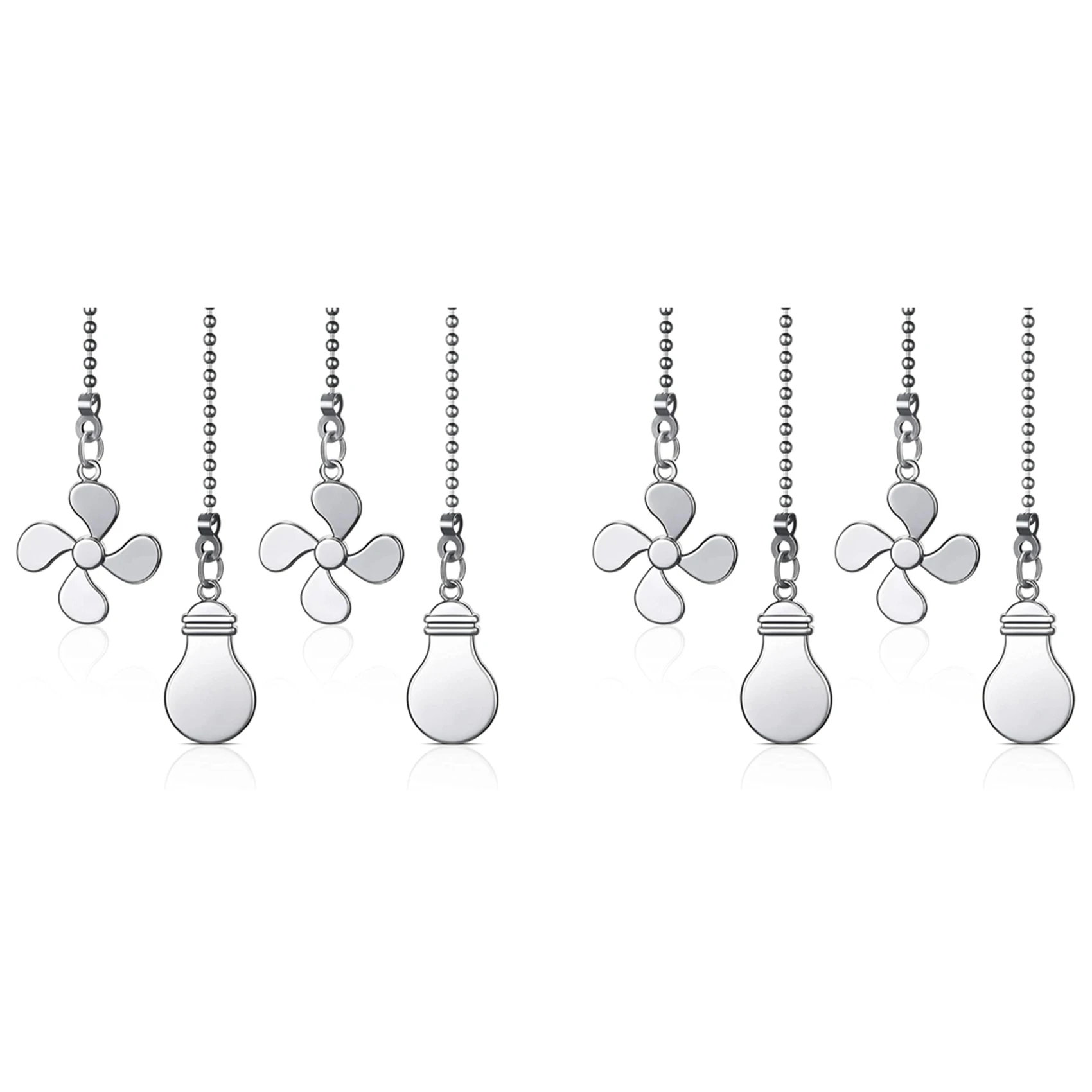 ABCA-8X Ceiling Fan Pull Chain Fan Extension Chain Fan Chain Pulls Decorative 12 Inch Ceiling Fan Chain Extender Ornament D