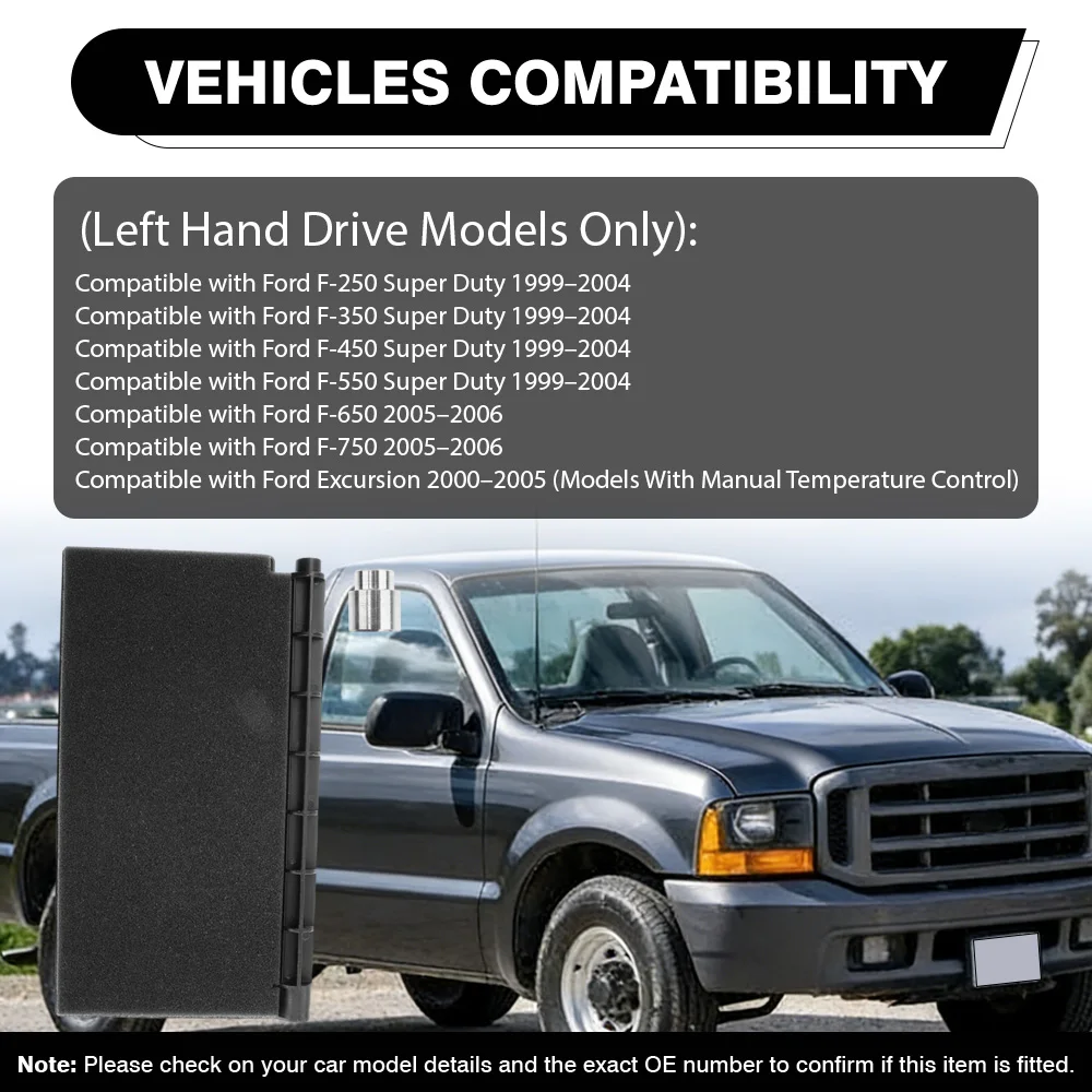 HVAC Blend Door Repair Kit For Ford F-250 F-350 F-450 F-550 F-650 F-750 Excursion 902-225, 902225, F81Z18471BA, YC3Z18471BA