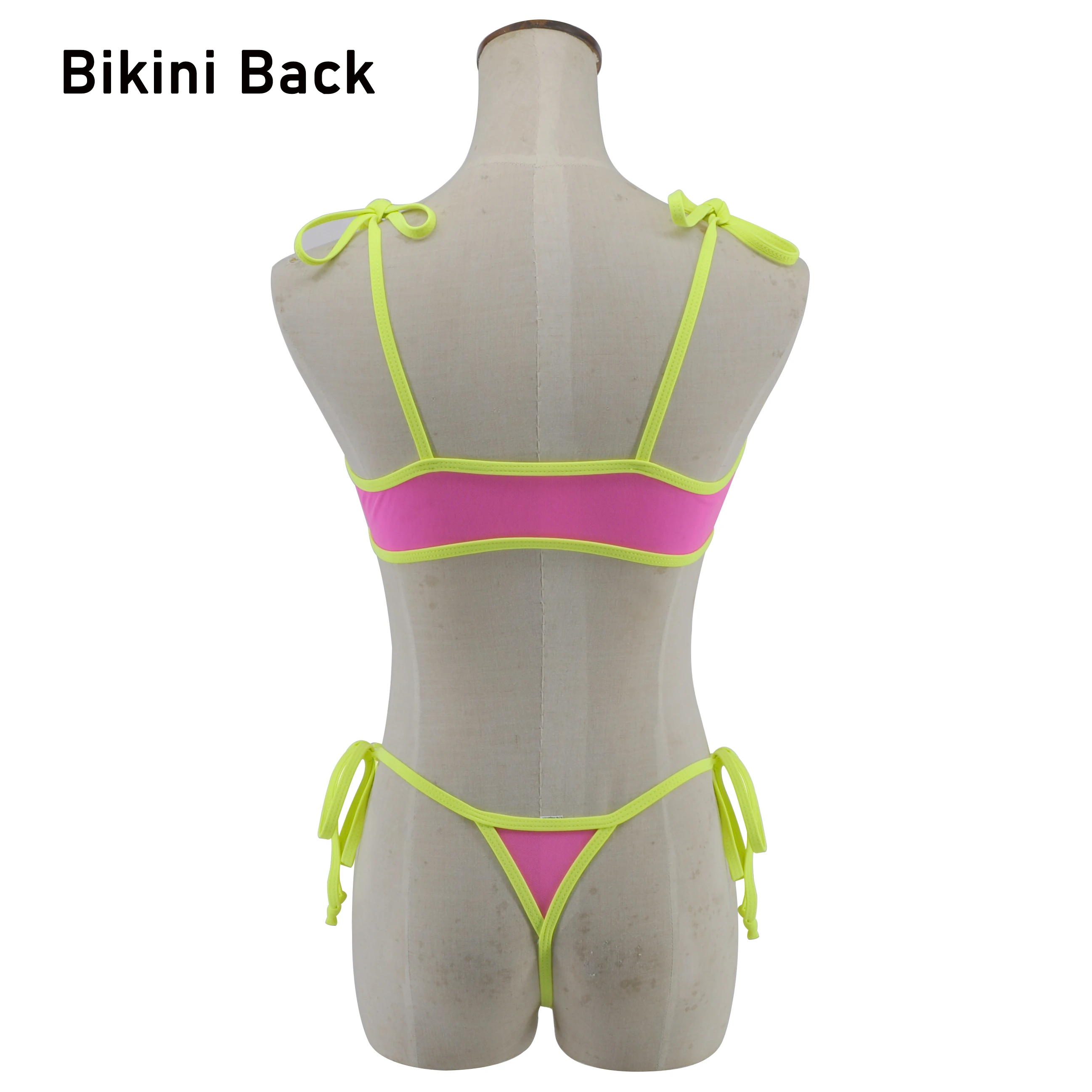 Przepuszczalne mikro bikini Croptop przezroczysty Mini Sheer bikini strój kąpielowy kobiety siatkowy strój kąpielowy G String egzotyczne ekstremalne