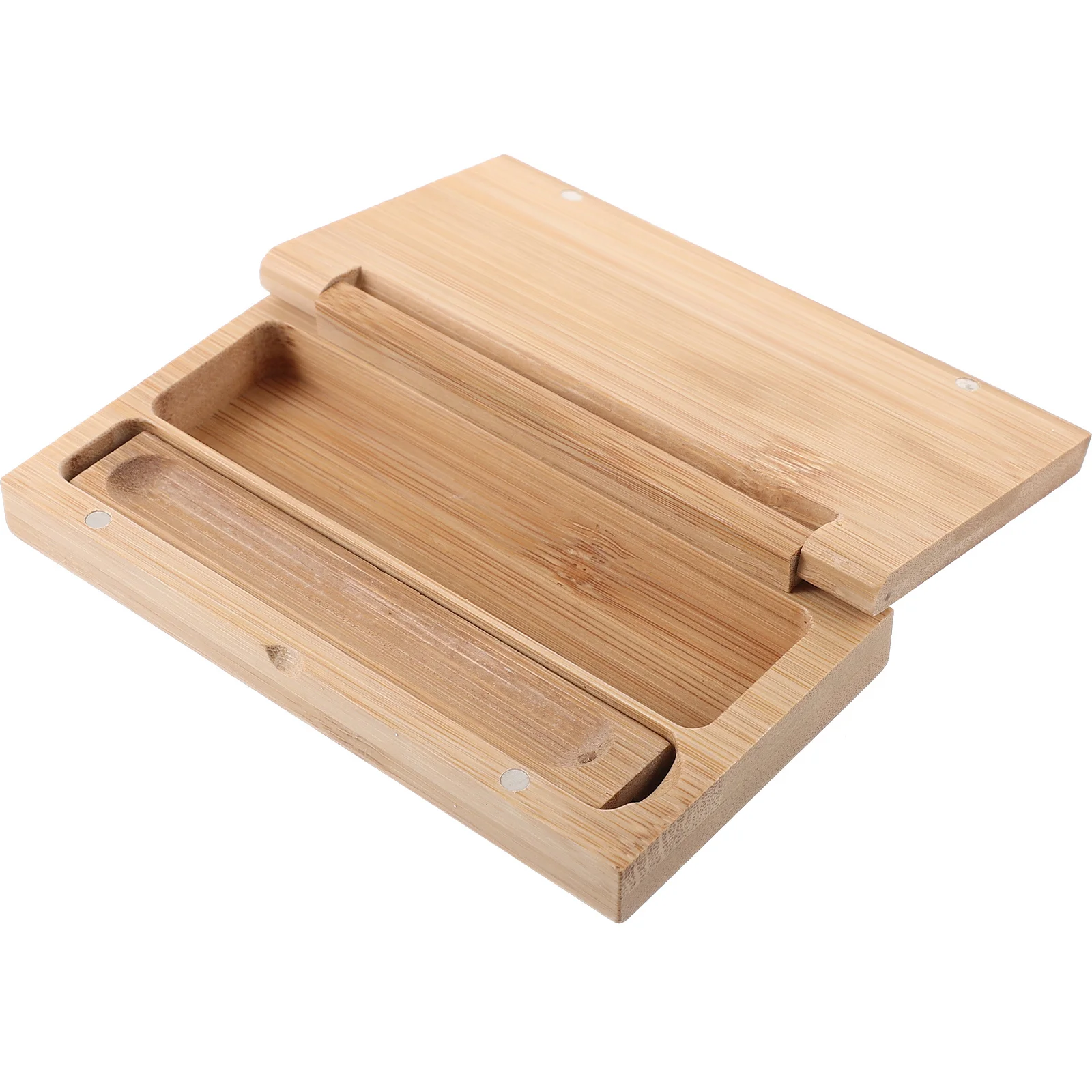 

1 set 1 Set Bamboo Incense Burner Box Easy Open Lid Wood Design For Aromatherapy Desktop Decoration Stick Holder