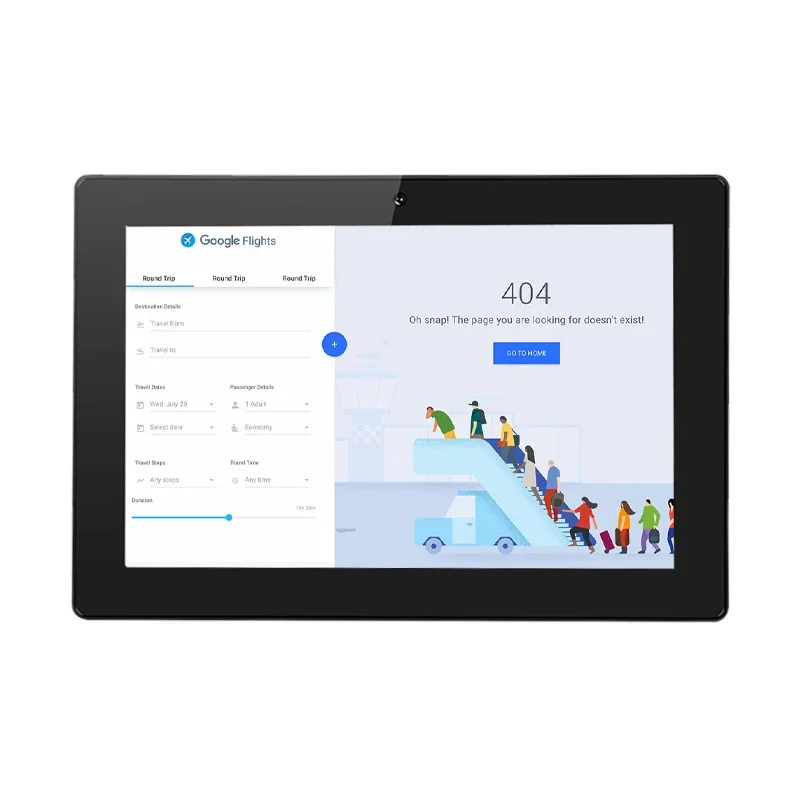 New arrive 10.1 inch 500 Nit Brightneess POE RJ45 android tablet wall mount for HMI