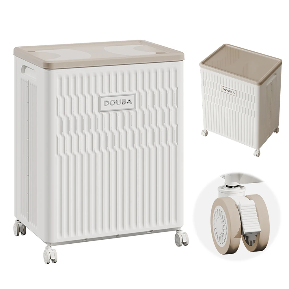 

Корзина для белья на колесиках, складная корзина для стирки, складной контейнер для хранения одежды, полотенец и организации дома