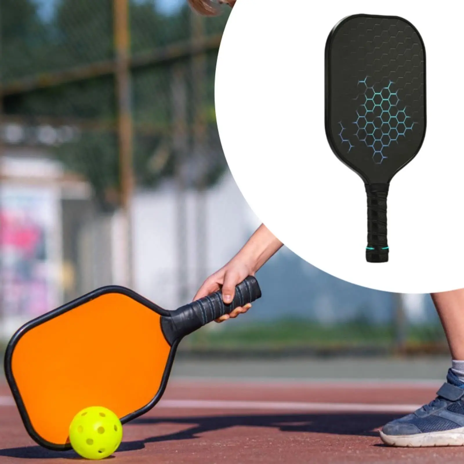 

Pickleball Ball Paddle Премиум из стекловолокна для мужчин и женщин в помещении и на открытом воздухе