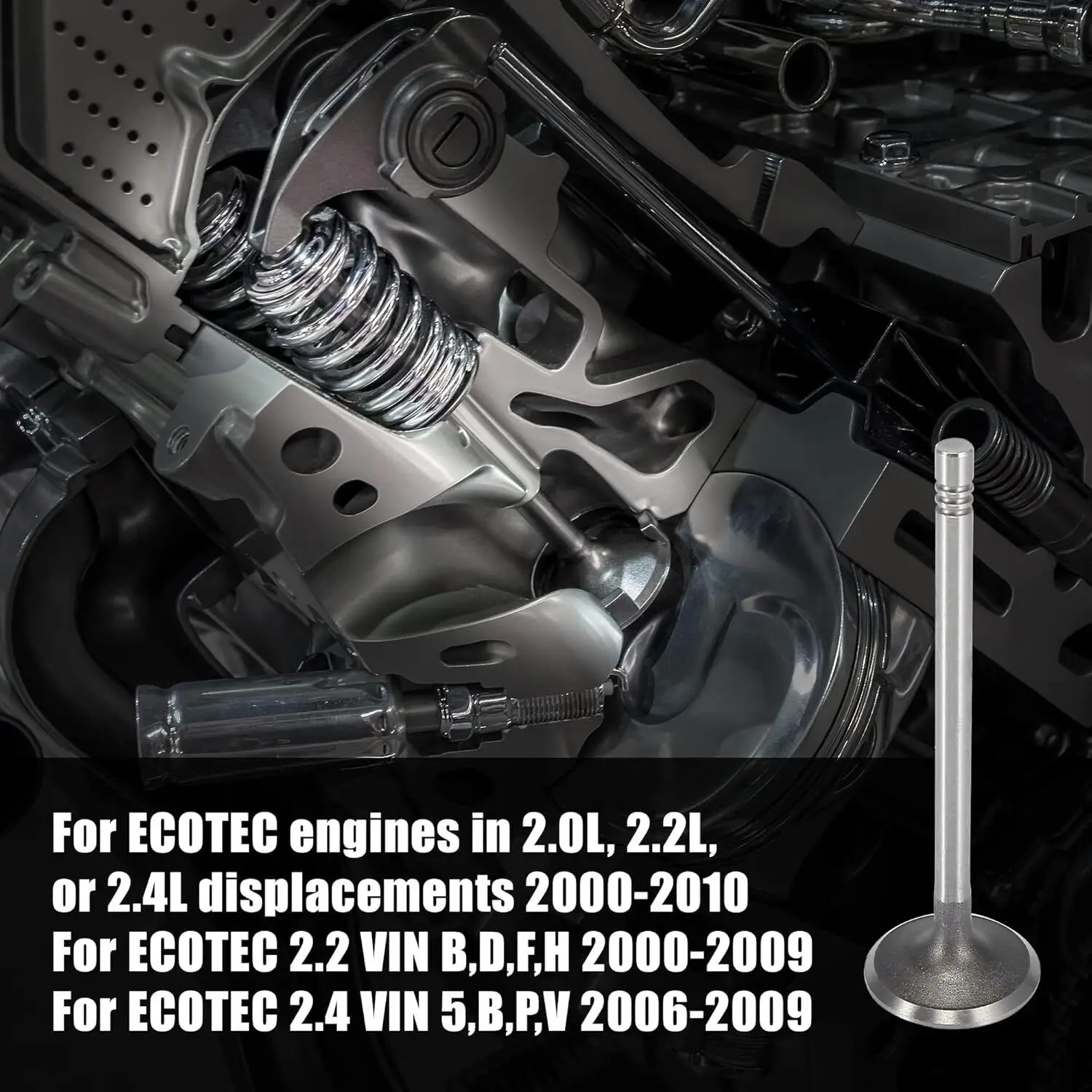 12596034 12615936 24434464 24454518 NEW Intake Exhaust Valves for 2007-2017 Chevrolet GM Buick Saturn 2.0/2.4L Engine