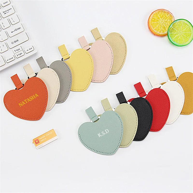 Custom Name Stainless Steel Mirror Fashion Casual Travel Portable Make Up Mirror Engrave Letters Logo Wholesale Wedding Gift