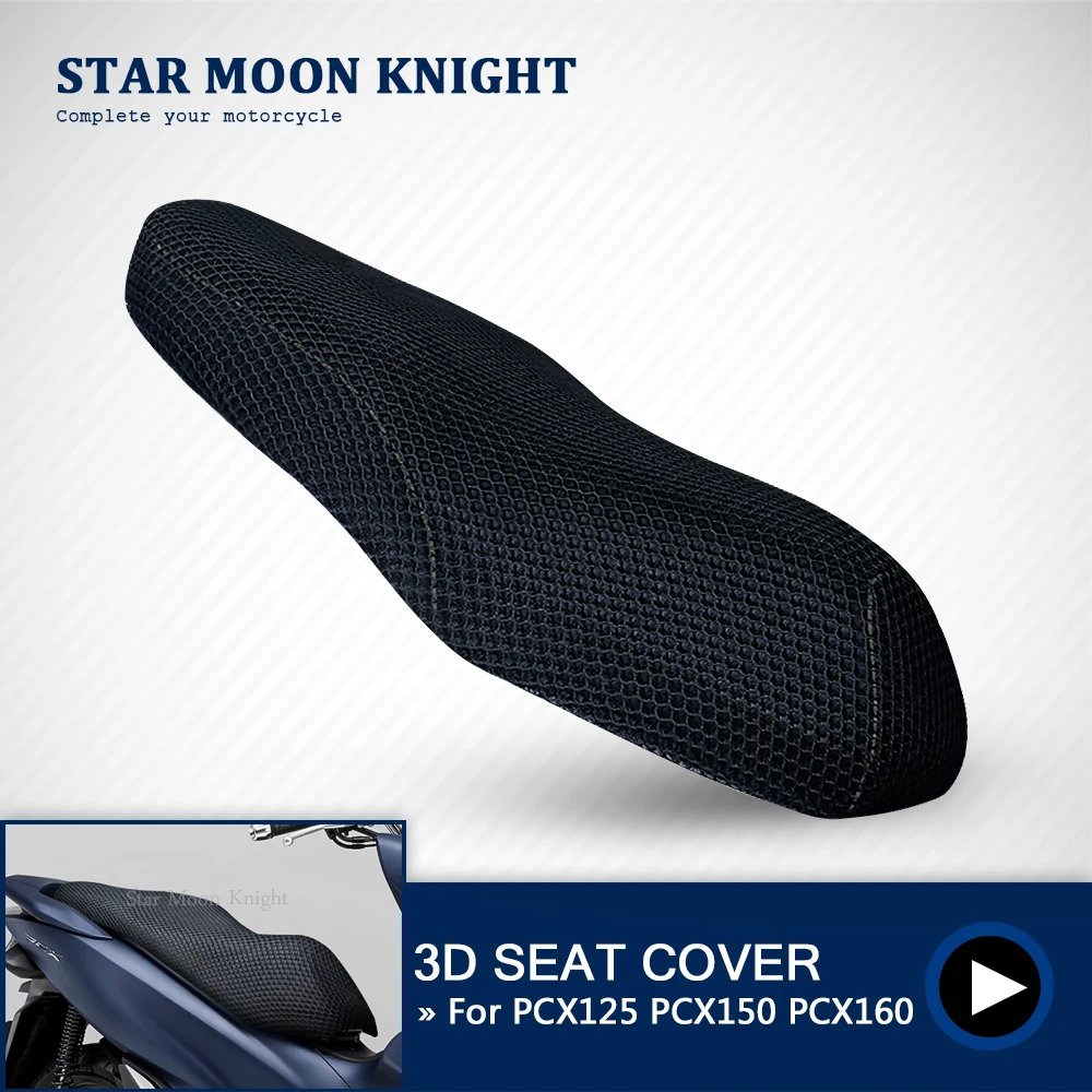 

Motorcycle Accessories Protecting Cushion Seat Cover For Honda PCX125 PCX150 PCX160 PCX 125 150 Nylon Fabric Saddle Seat Cover