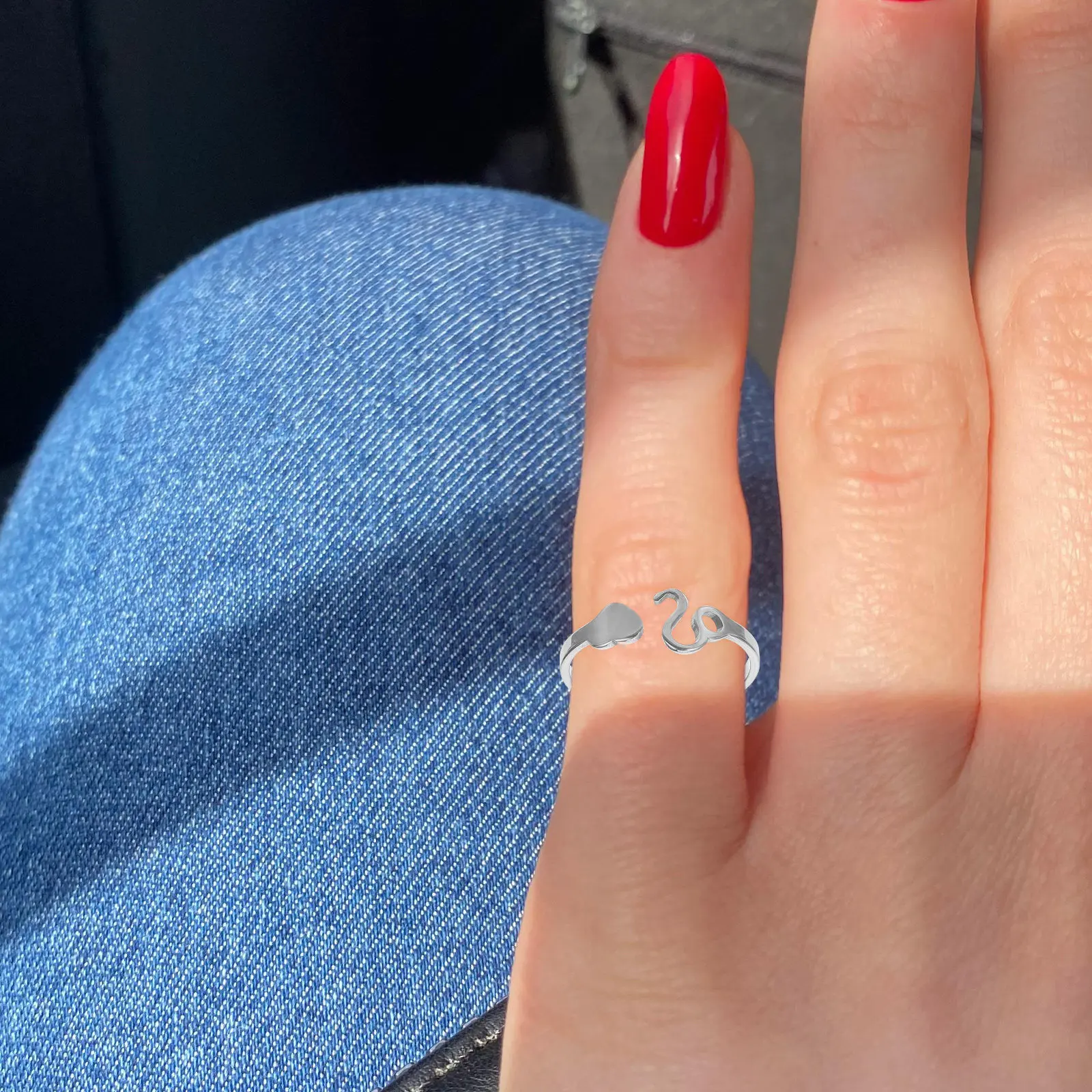 Gemini Adjustable Open Ring Women Fashionable Astrology Jewelry Finger Ring Elegant Opening Design Comfortable