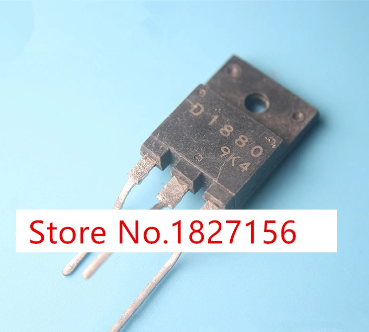 10Pcs D1880 2SD1880 NPN TV line management TO-3PF power tube 1500V 8A IC NEW