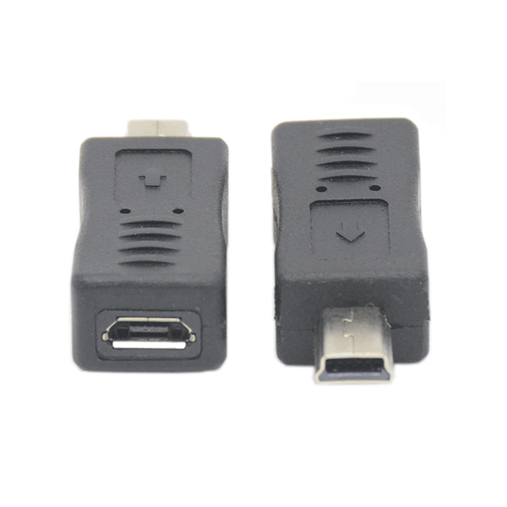 Micro USB Female to Mini USB Male Adapter Charger Adaptor Converter