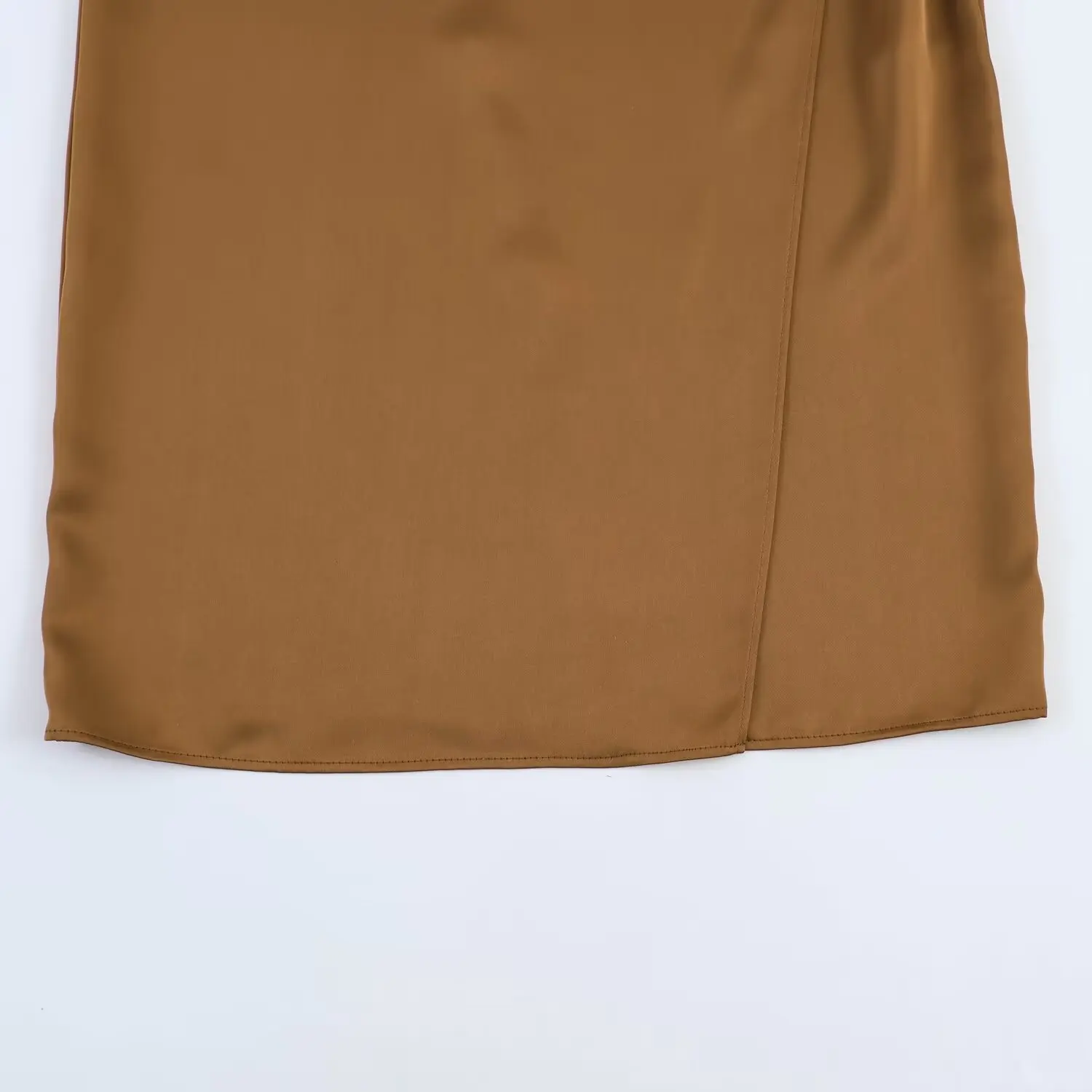 TFMLN Damen Elegante Lange Kleider Mode Asymmetrische Midi-Länge Bequeme Schicke Einfarbige Stufenkleider für Abendpartys 2026 Damenmode – Detail 12