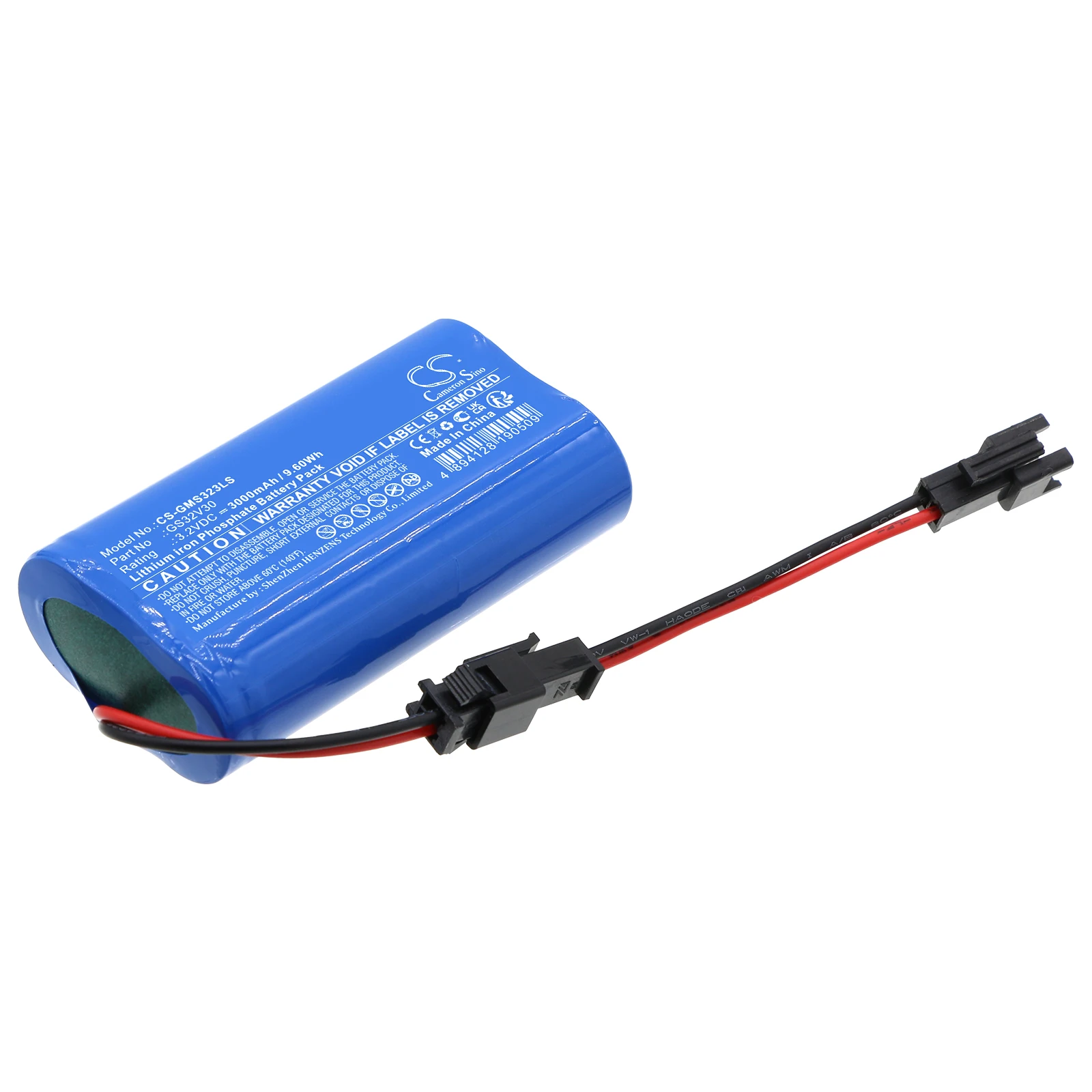 For Gama Sonic 97K012, GS-103, GS-104, GS-109F-B, GS-109S-B, GS-94, GS-94B, GS-97F-GE, GS-97N GS32V30 3000mAh / 9.60Wh Vacuum