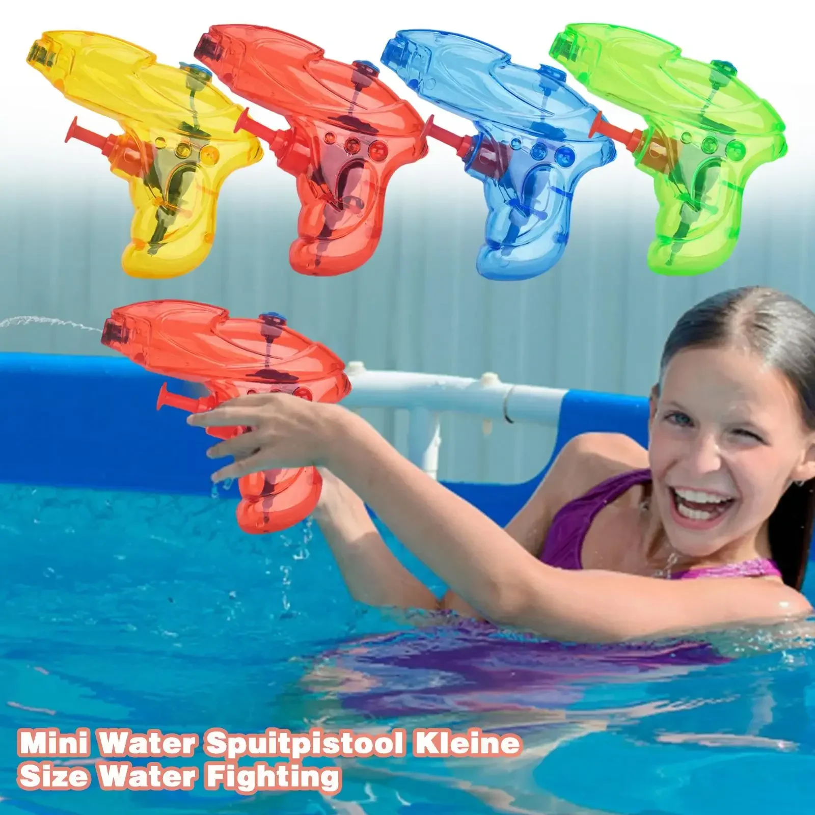 

Children's Mini Water Gun Plastic Gun For Kids Squirt Summer Beach Swimming Water Fighting Battle Game Gun Water Blaster