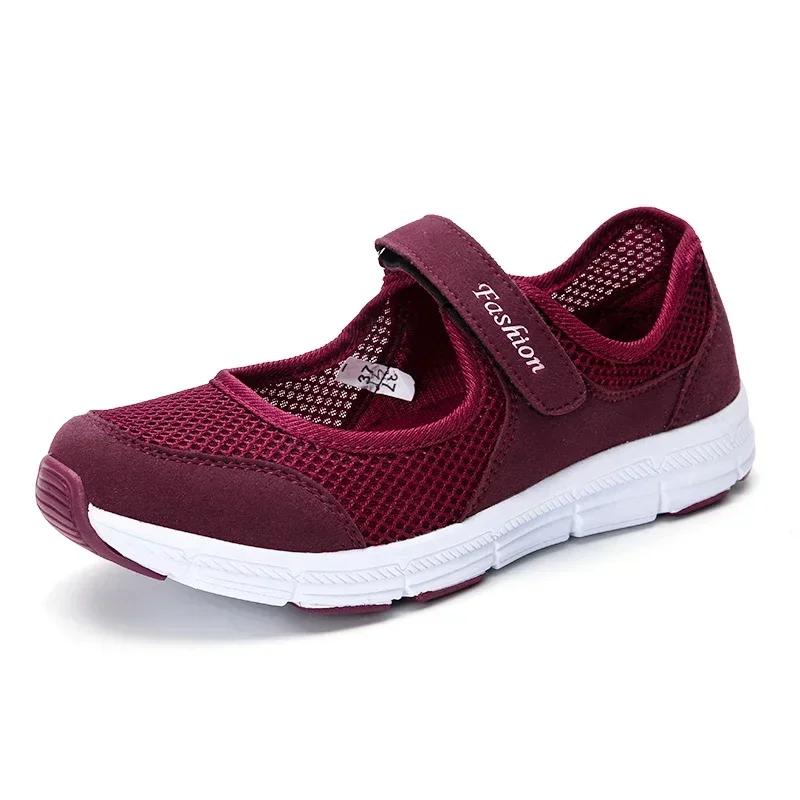 Sapatos casuais femininos super leves 2021 tenis plana feminino sapatos de malha respirável vulcanize sapatos mujer