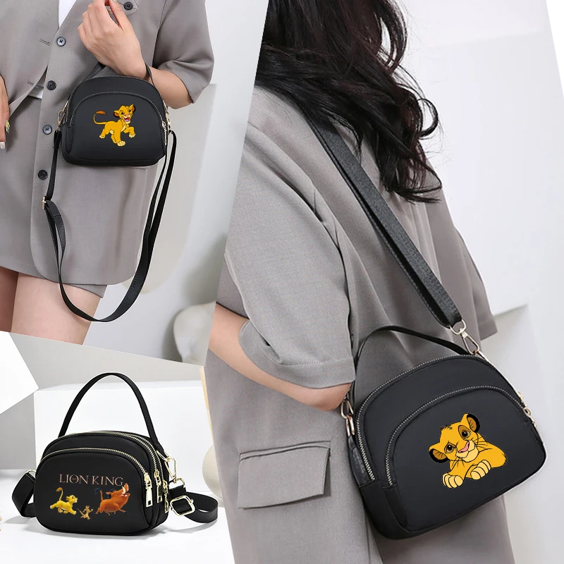 The Lion King Women Crossbody Bags Anime Phone Purse Shoulder Pouch Fashion Handbag for Female Girls Portable Underarm Bag Gifts