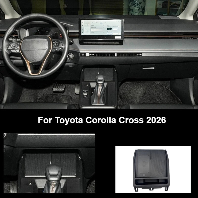 Carregador Sem Fio para Toyota Corolla Cross 2026, Suporte para Celular com Carregamento Rápido de 15W para Console Central do Carro