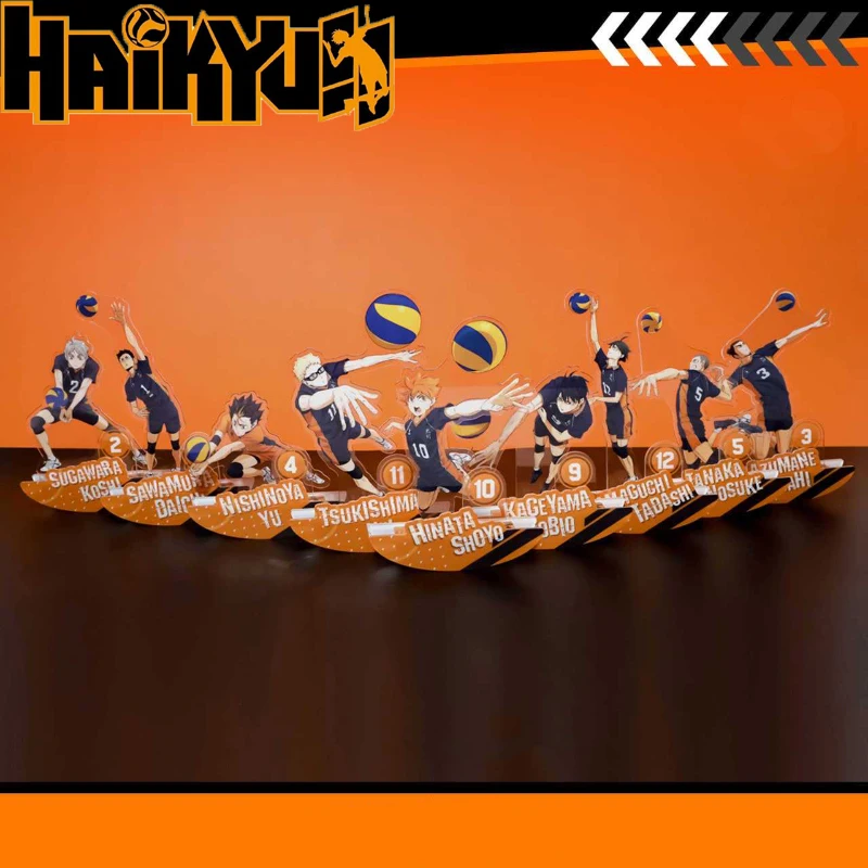 อนิเมะ ไฮคิว!! ฟิกเกอร์คอสเพลย์ ฮินาตะ โชโย โทบิโอะ คาเงยามะ ไดจิ ซาวามูระ พร้อมฐานอะคริลิคตั้งโชว์ ของตกแต่ง อุปกรณ์ประกอบฉาก