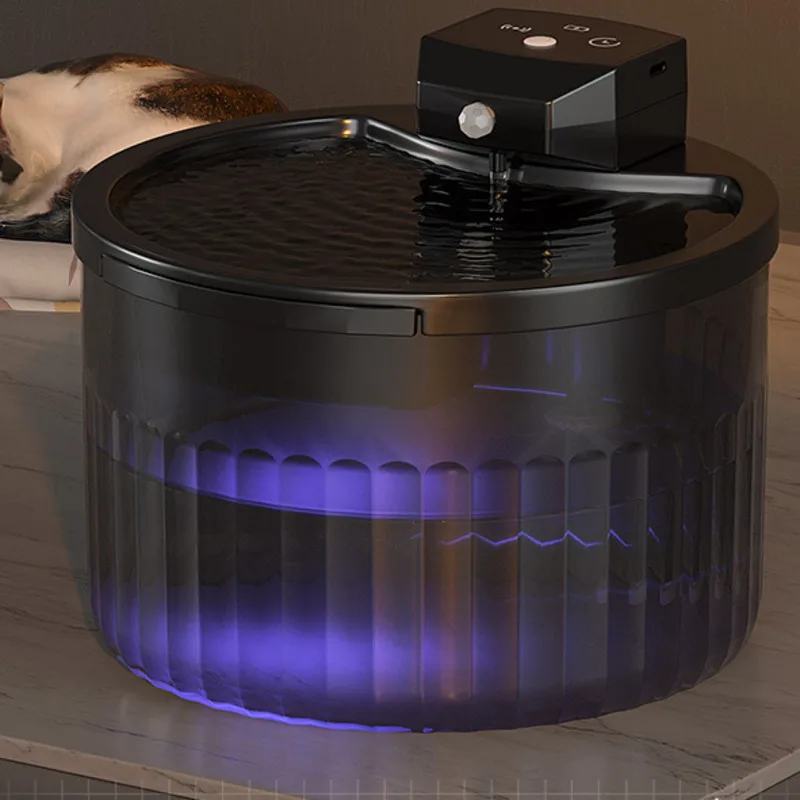 

Беспроводной фонтанчик для воды для кошек, автоматический циркуляционный дозатор без подключения к сети, без брызг, для кошек и котят, для дома, на стол, подарок на день рождения