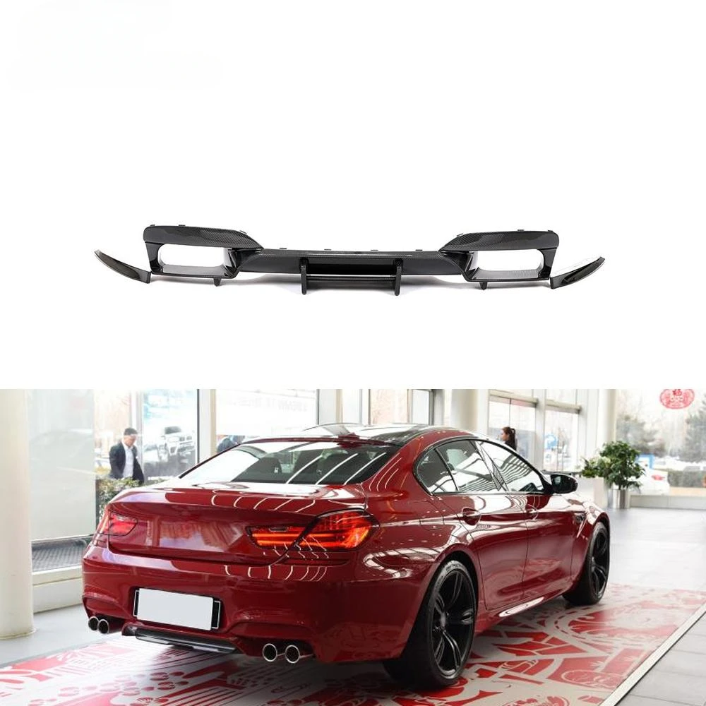 Carbon Fiber Rear Bumper Diffuser for BMW F06 F12 F13 M6 Gran Coupe 2013 - 2019