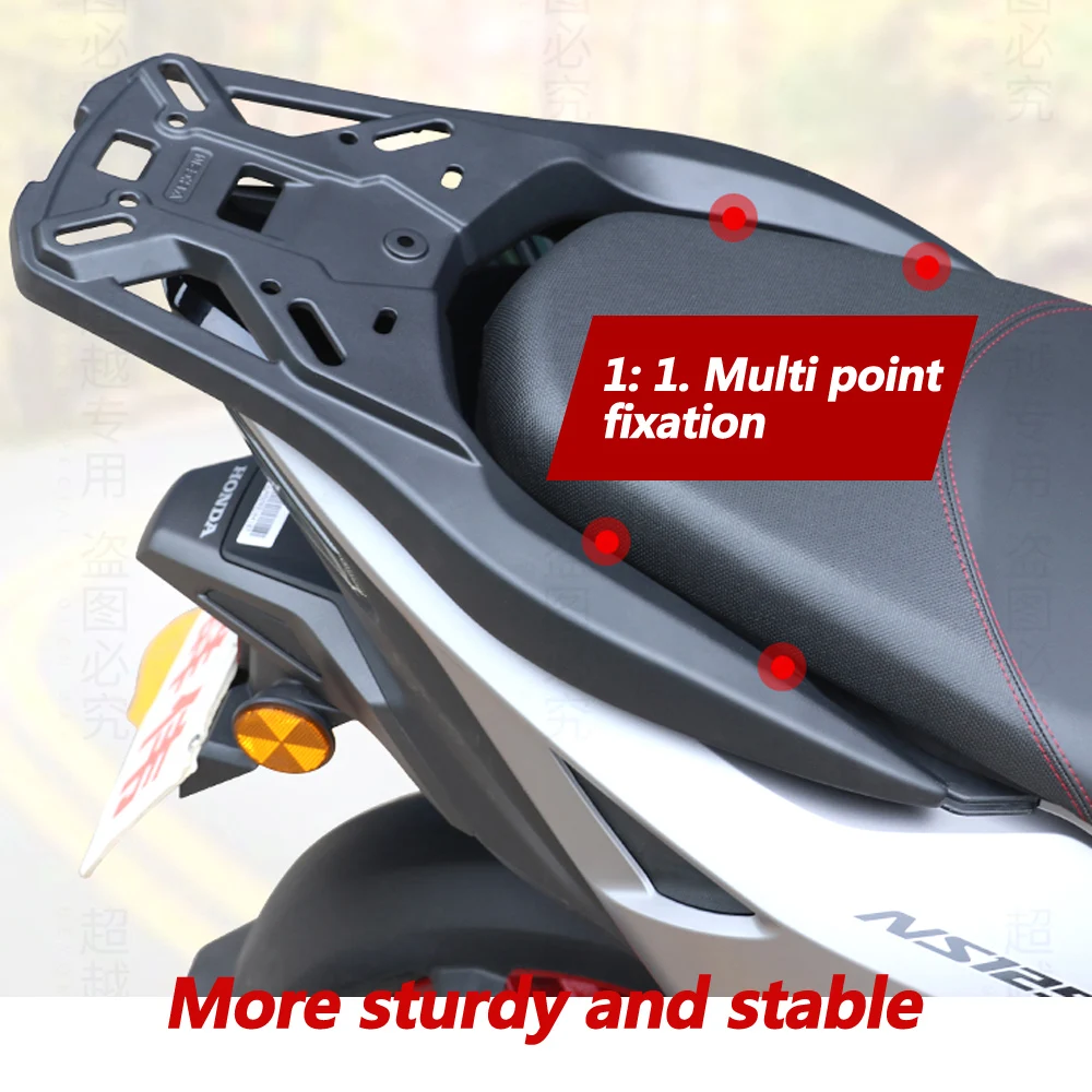 For HONDA NS125RX NS125 motorcycle luggage rack NS 125RX aluminum alloy rear rack SDH125T-40 trunk bracket modification