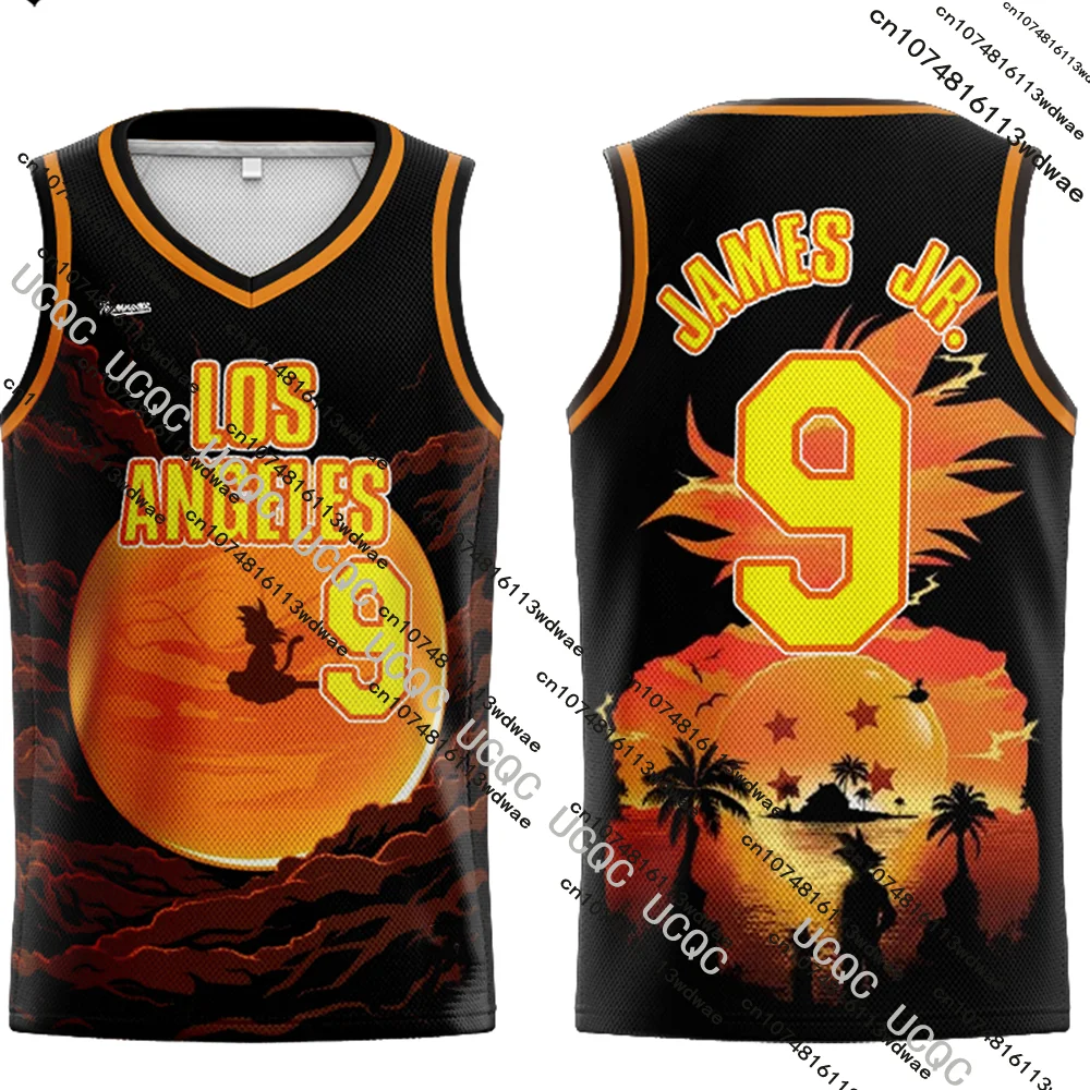 أحدث سترة دراغون بول زد أنيمي سوبر سايان تانك توب للرجال إصدار خاص من الجيرسيه مطبوعة قابلة للتنفس سترة رياضية للأطفال لكرة السلة