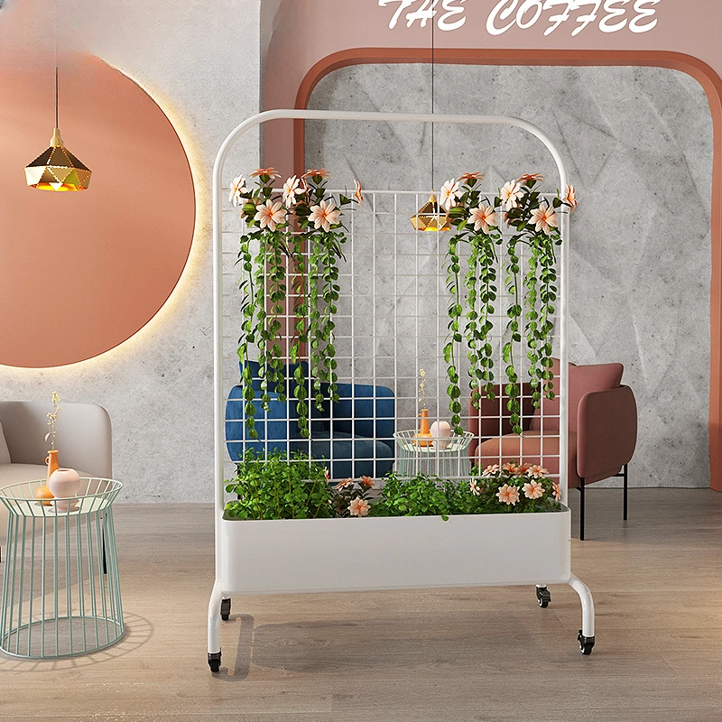 Outdoor flower box restaurant leisure bar coffee shop fence partition balcony planting outdoor flower courtyard flower trough