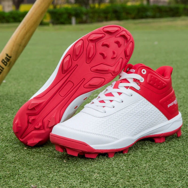 

Big Size Baseball Shoes for Men Professional Softball Sneakers Non Slip Outdoor Spiked Sneakers Baseball Training Shoes