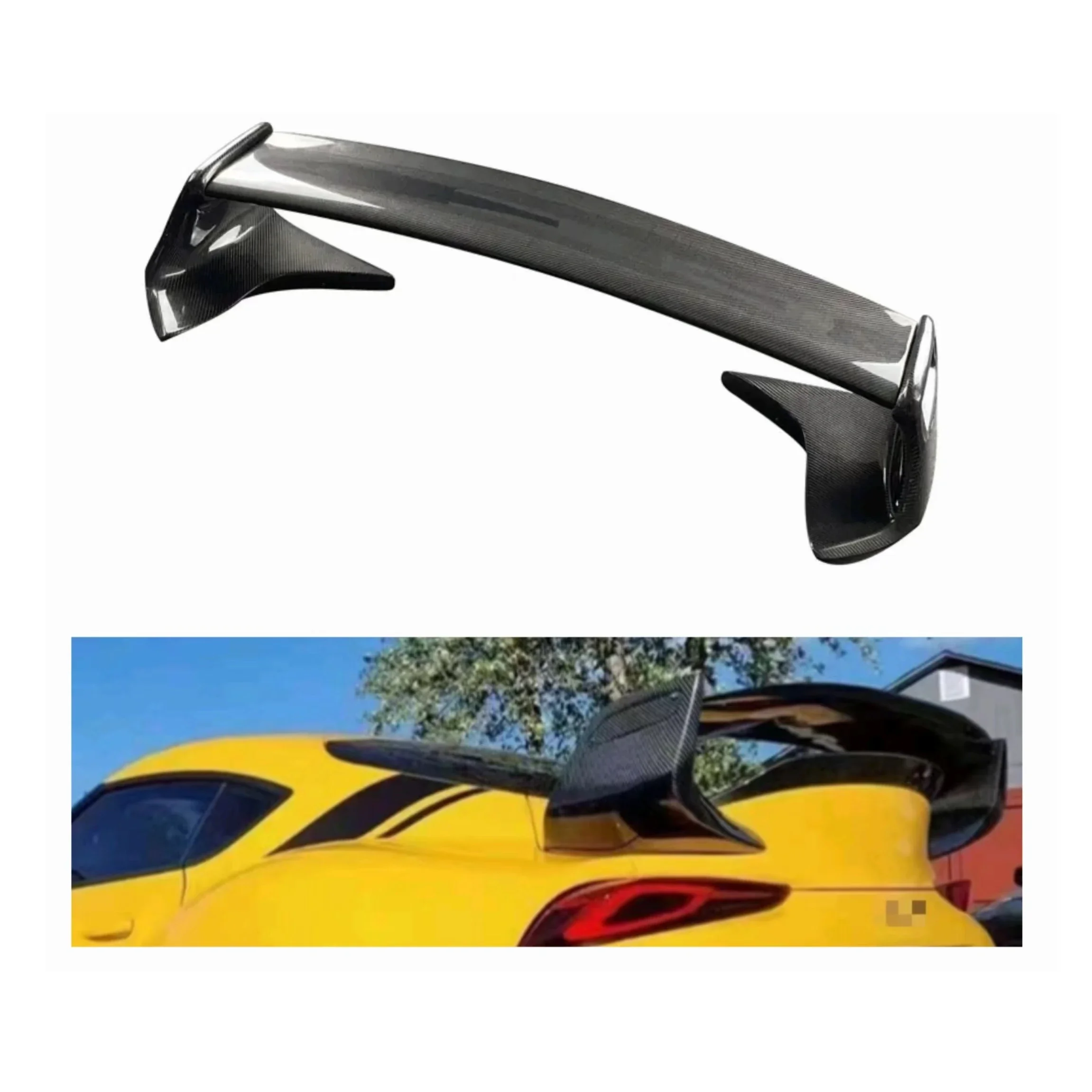 

GT Style Auto Parts Rear Wing Spoilers Carbon Fiber Rear Spoiler For Toyota Supra A90 2020