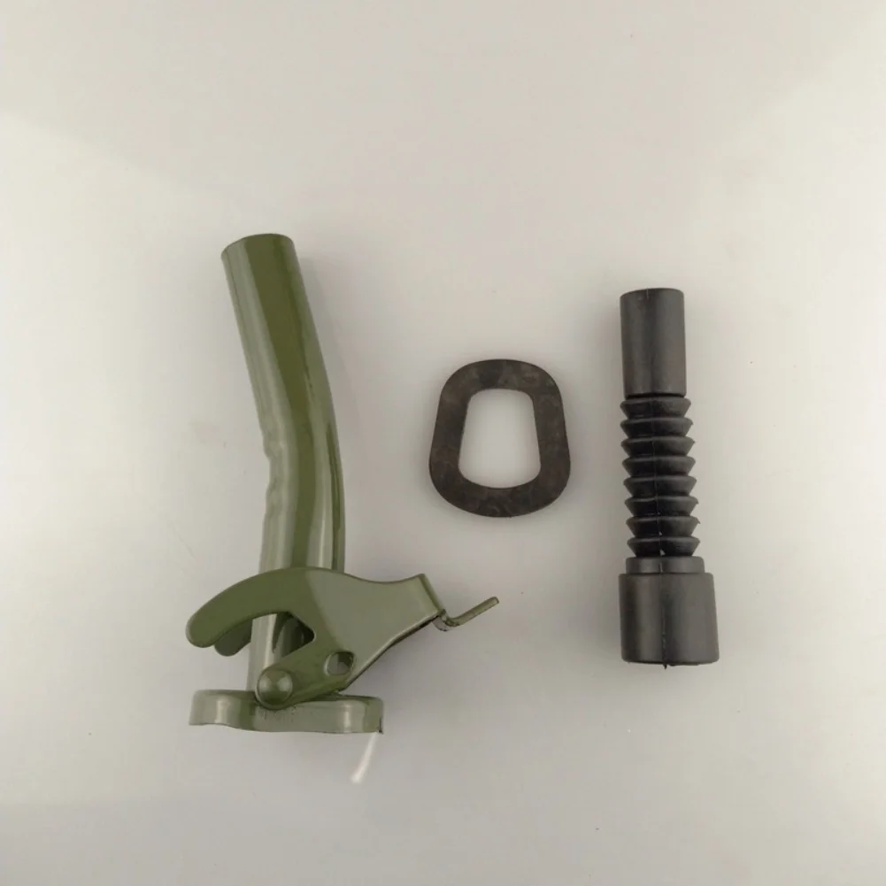 Image 5: 1 pièce Bec verseur flexible de 26 cm pour bidon de carburant métallique de 20 L avec joint d'étanchéité