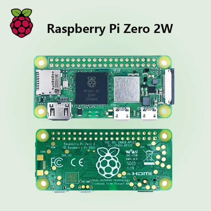 Raspberry Pi Zero 2W 1GHz Quad-core 64-bit Arm Cortex-A53 CPU Pi 0 2 W 512MB SDRAM Bluetooth BLE&WiFi