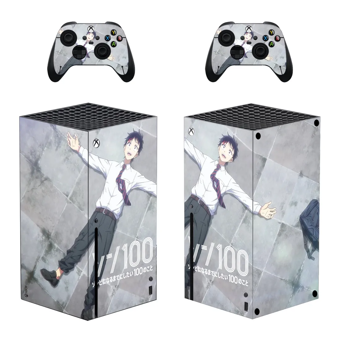 Zom 100 Bucket List of the Dead Skin Sticker Decal Cover for Xbox Series X Console and 2 Controllers Skins Vinyl