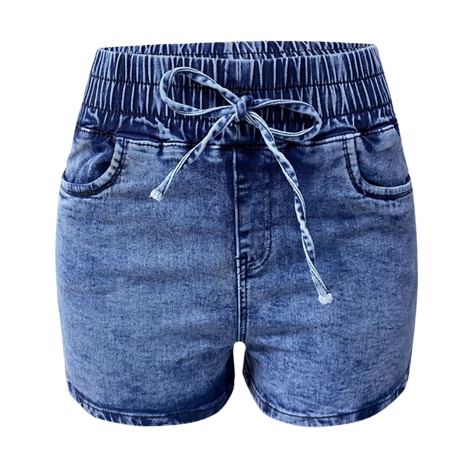 Sexy Denim Shorts For Women Trendy Elastic High Waist Slim Short Pants Womens Rolled Up Shorts Baggy Jeans Hotpants Summer 2025