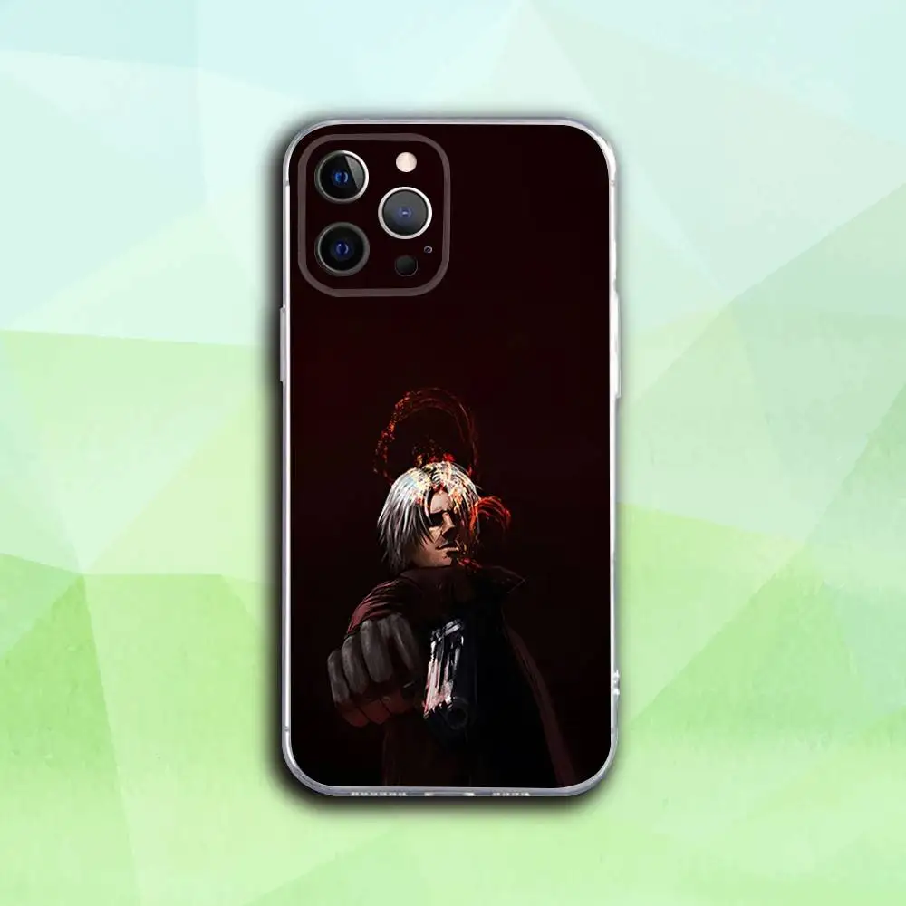 D-Devil May Game Cry Phone Case For iPhone 16,15,14,13,12,11 Pro,Max,Plus,X,XS,XR,SE4,E Mini Transparent Soft Cover - Image 4