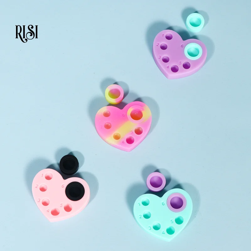 RISI silikonowa paleta do podnoszenia rzęs wielokrotnego użytku podkładki do trwałej ondulacji rzęs Mini Lash Lift paleta silikonowa narzędzia do podnoszenia rzęs narzędzie do makijażu — zdjęcie 5