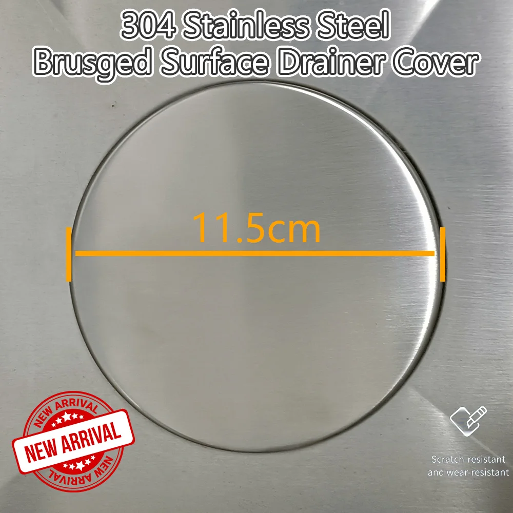 GYL 11.5cm drain cover 304 Stainless Steel Sink Cover Kitchen accessories for Korea sink 115mm