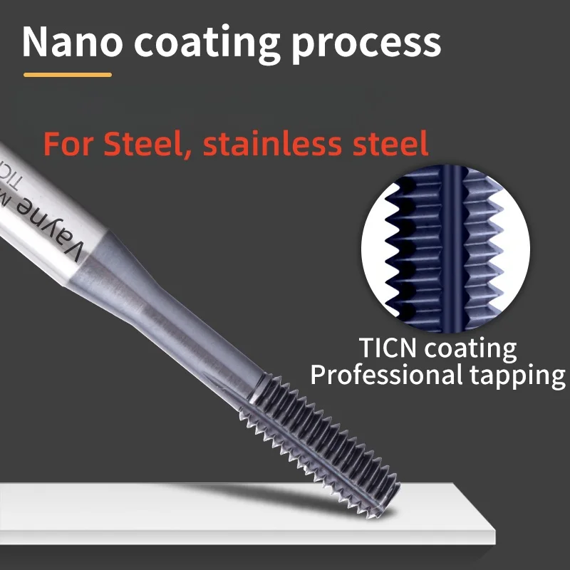 1pcs HSSE JIS Standard TICN Coating M5-M16 Roll Forming Tap M0.5M0.6M1M2 M3 M4 M5 M6 M7 M8 M10 M12 M14 Machine Thread Taps