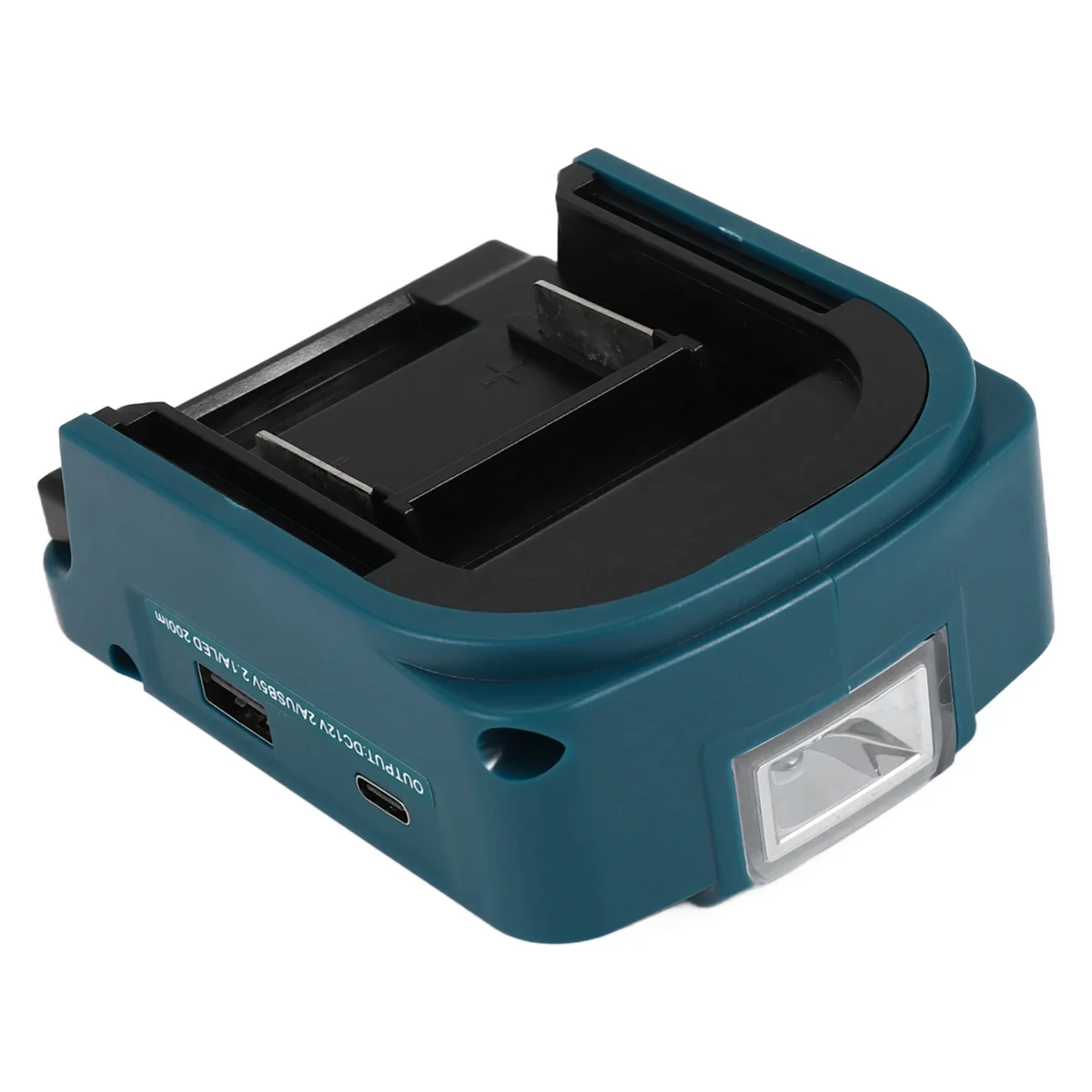 Tendências agora para makita adp05 14.4v/18v bateria leão usb/tipo-c porta conversora com holofote de luz led luz externa para makita