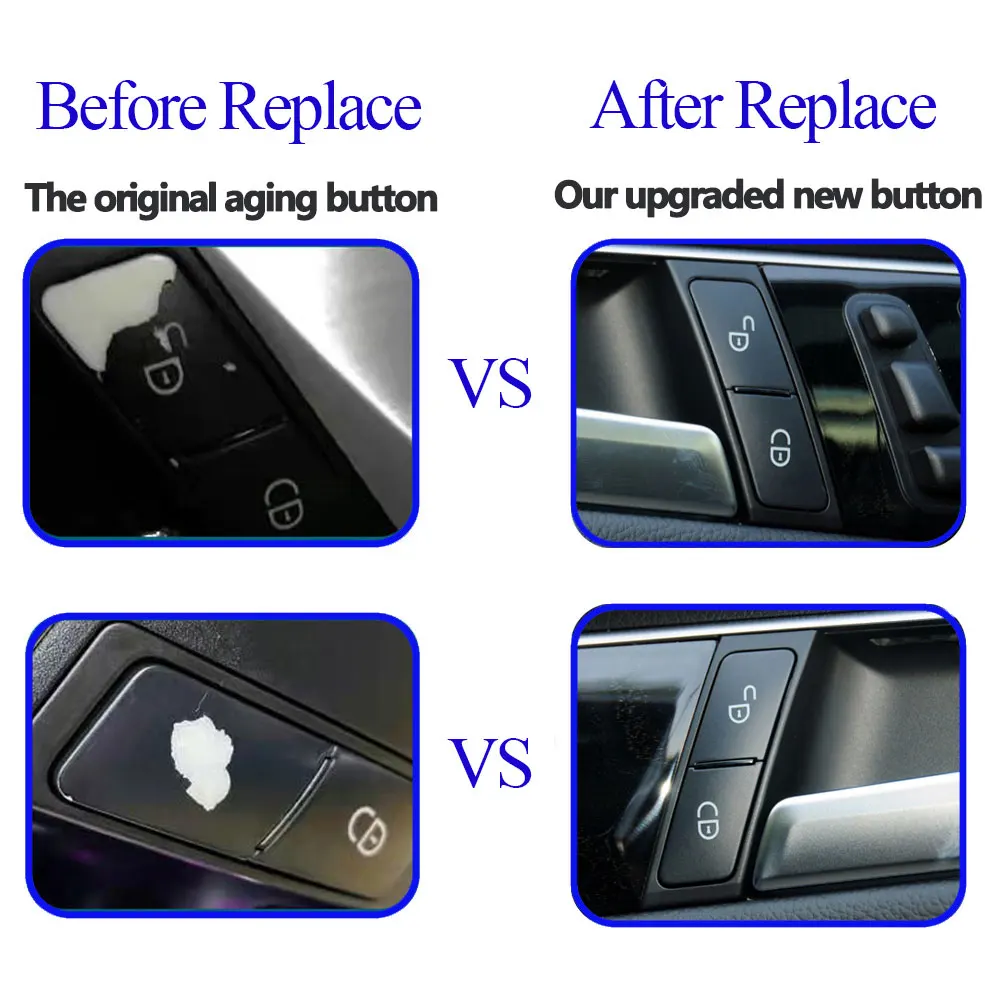 Substituição esquerda e direita do botão do interruptor do fechamento de porta do carro, Benz A, B, C, E, classe de GLK, W204, W212, X204, ML, GL, GLE, GLS, W166, W463, w156, W176