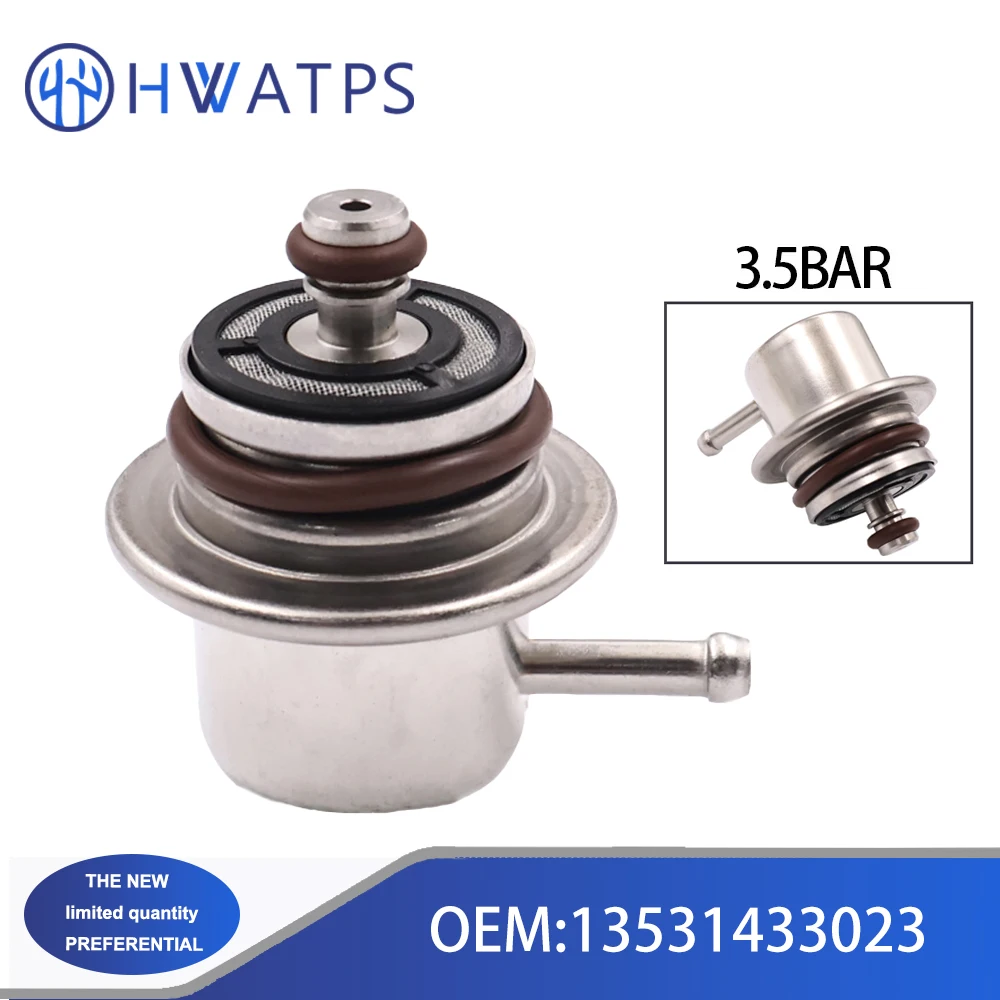 13531433023 3.5Bar 1/10 PCS Fuel Injection Pressure Regulator For BMW 7 E38 1994-2001 Saloon E39 1995-2003 Touring E39 1996-2004