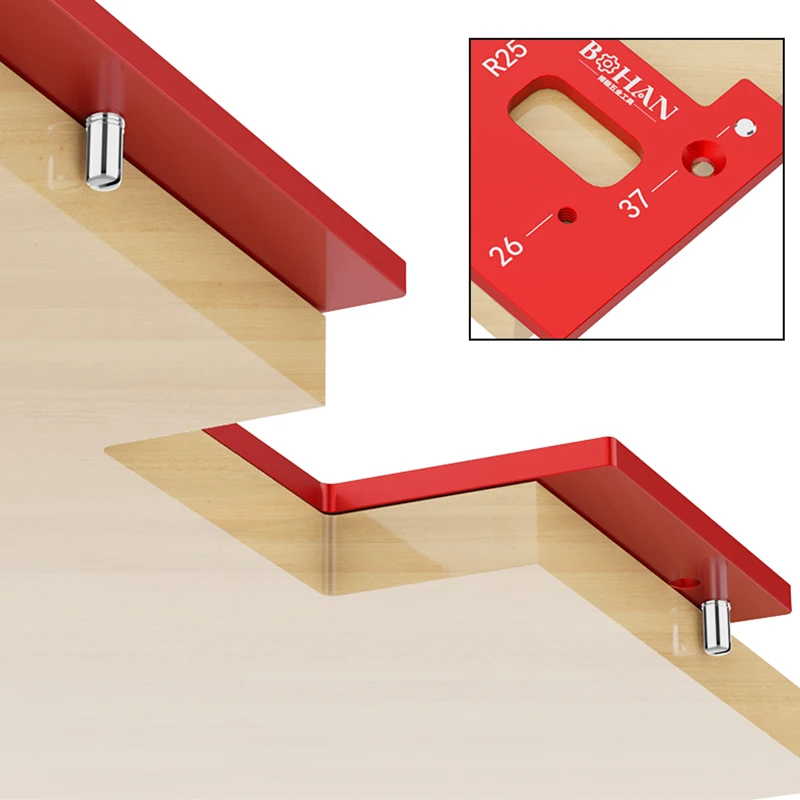 Invisible Embedded Handle Slotting Template, For Wardrobe, Kitchen Handle, Cabinet Door No Handle Needed Slot Positioning Tool