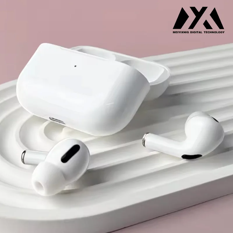 AT2-Wireless headphones with noise cancellation, in-ear type, equipped with a charging case, high-fidelity stereo sound.