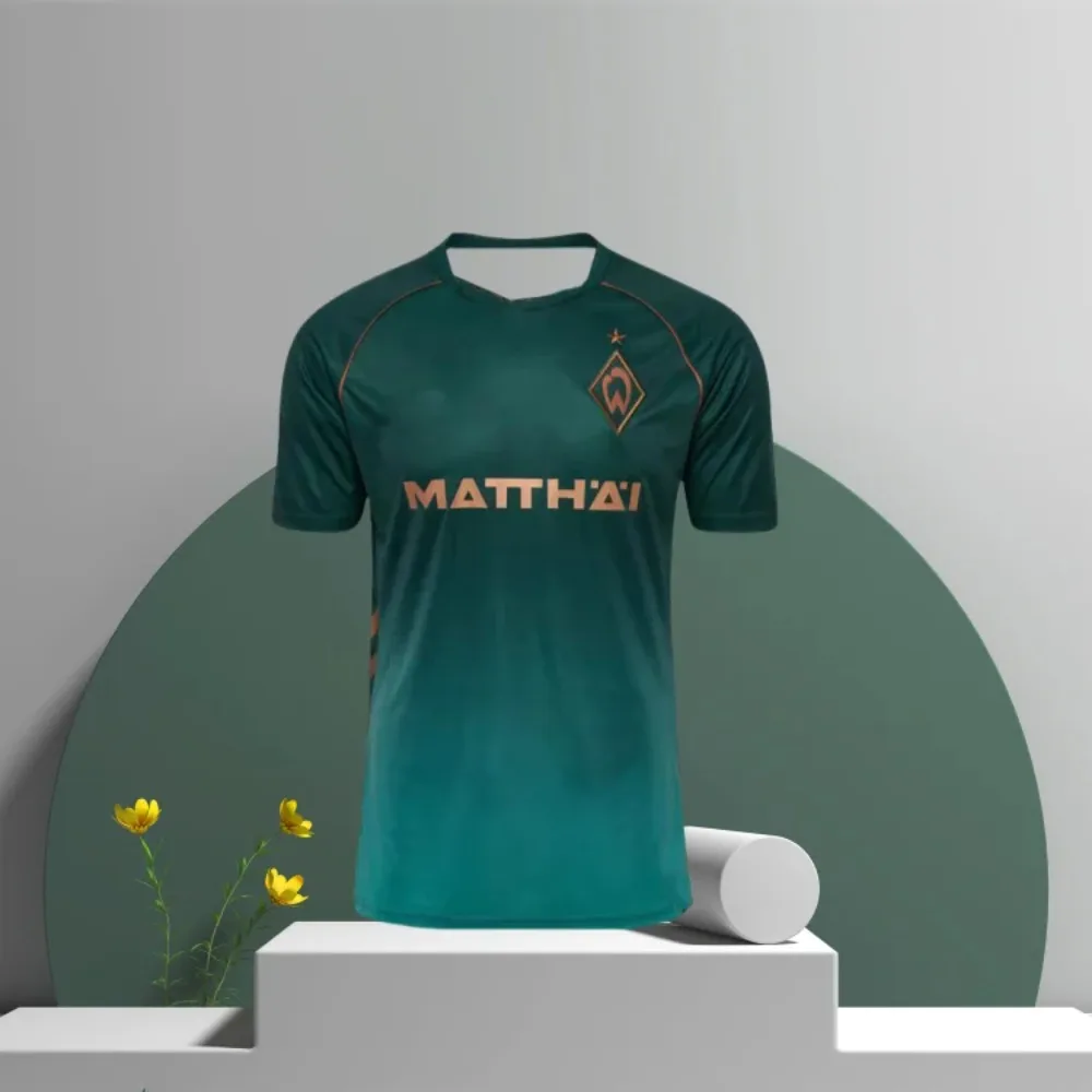 

Werder Bremen 2025 Summer 3rd Set of 3D Printed Kids/Adults Quick-Drying T-Shirts and Jerseys Quick Breathing Comfortable