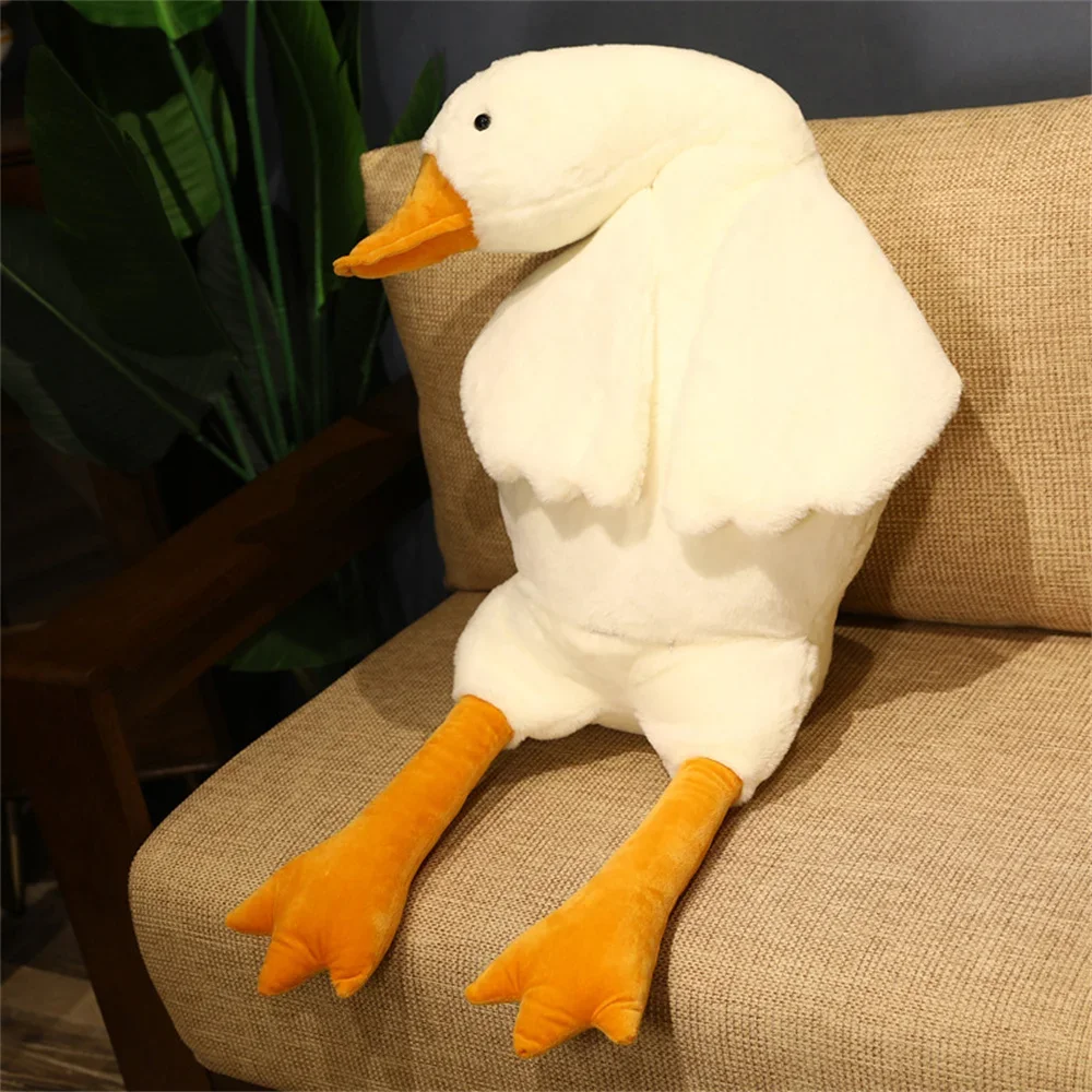 Jouet en peluche Big Goose pour enfants, canard moelleux, beurre en peluche, animal mignon, jouets en peluche fzPlush, oreiller de canapé, décoration d'intérieur, cadeau de Noël pour les filles