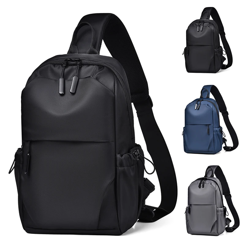 

Мужская многофункциональная нагрудная сумка с регулируемыми плечевыми ремнями, деловая сумка через плечо, подходит для занятий спортом, деловых поездок и поездок на работу.