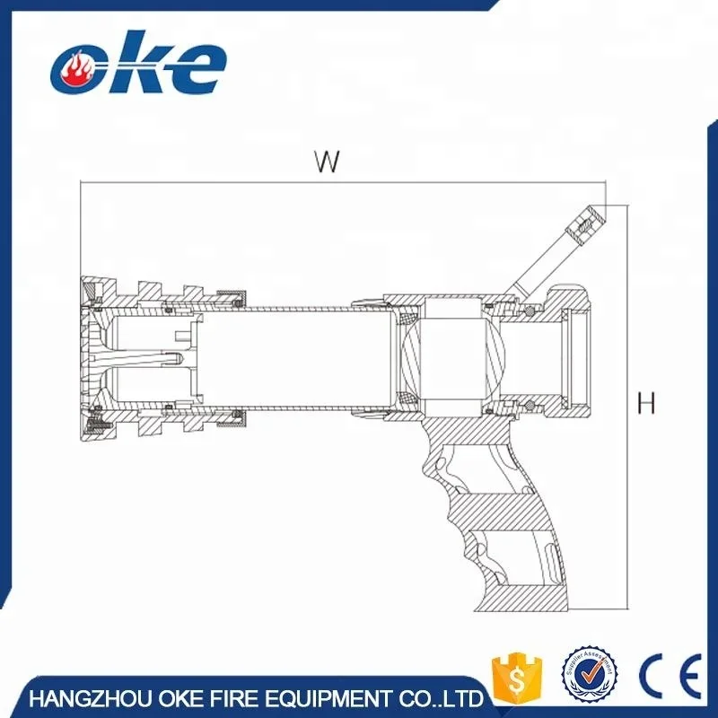 Okefire Metal High Pressure Fire Nozzle With Handle