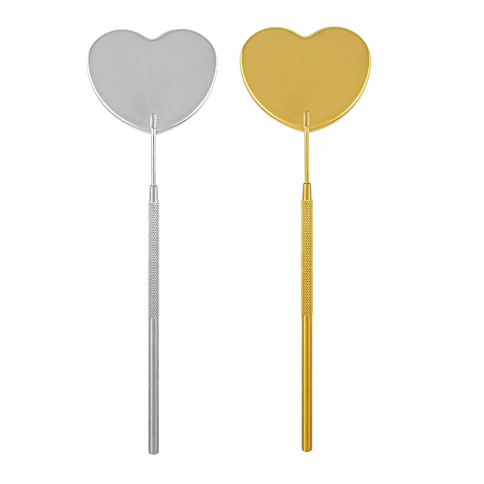 Espejo de pestañas en forma de corazón, herramienta de extensión de pestañas postizas desmontable para uso en salón de belleza