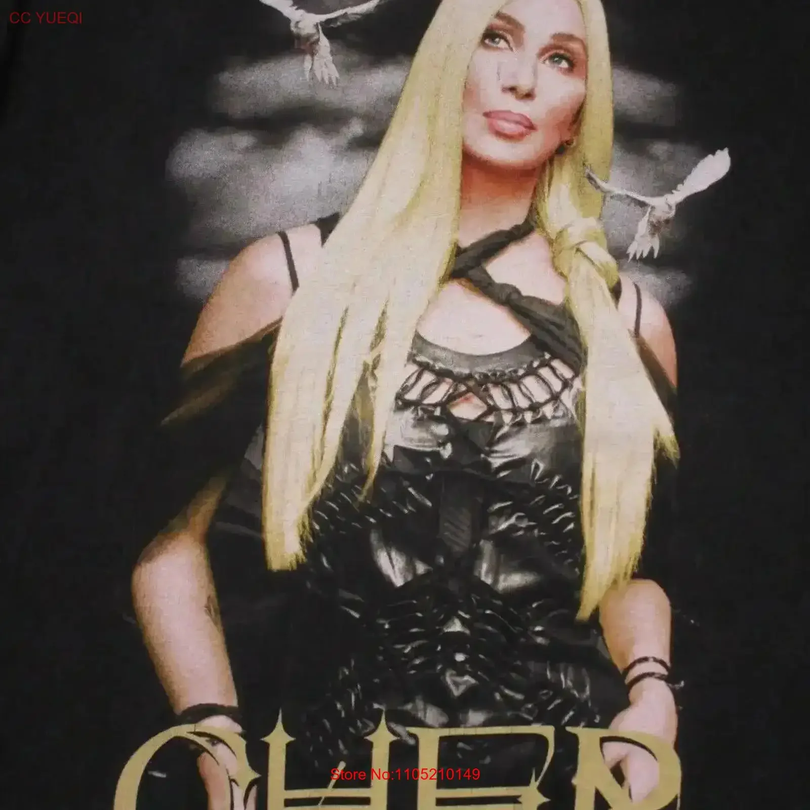 Vintage 2002 CHER LIVING PROOF Farewell TOUR Rock Band Concert T SHIRT Men's L vintage Washed Top For Everyday Wear Unisex