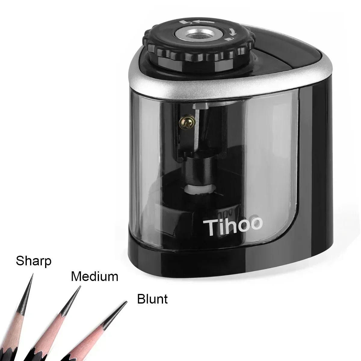 electric auto pencil sharpener lamina de aco helicoidal segura lapis de cor suprimentos para estudantes artistas criancas adultos 68 mm de diametro 01