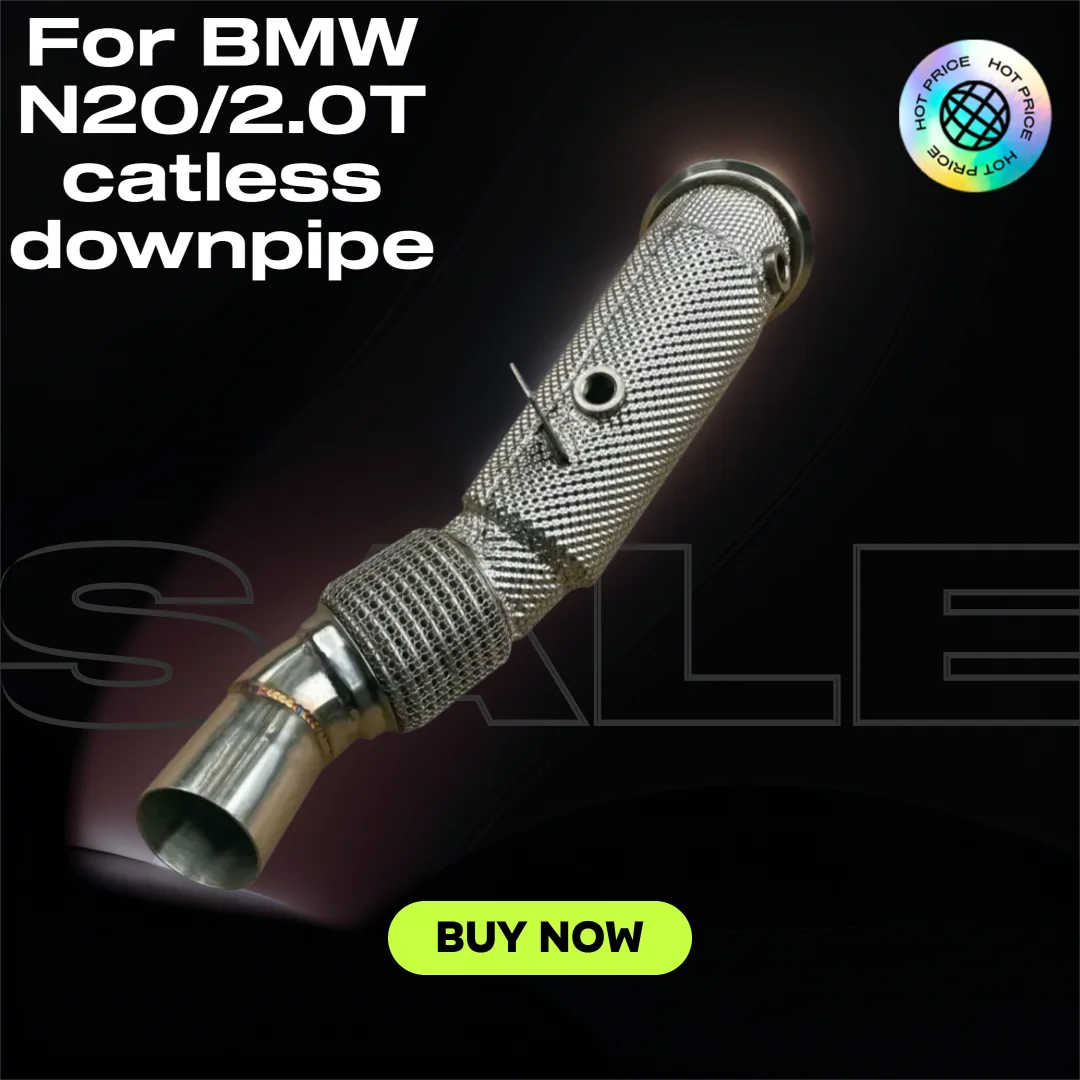 

For BMW 228i/228ix/320i/320ix/328i/328ix/428i Catless Downpipe N20/2.0T Unblocked Catalytic Converter Exhaust Head