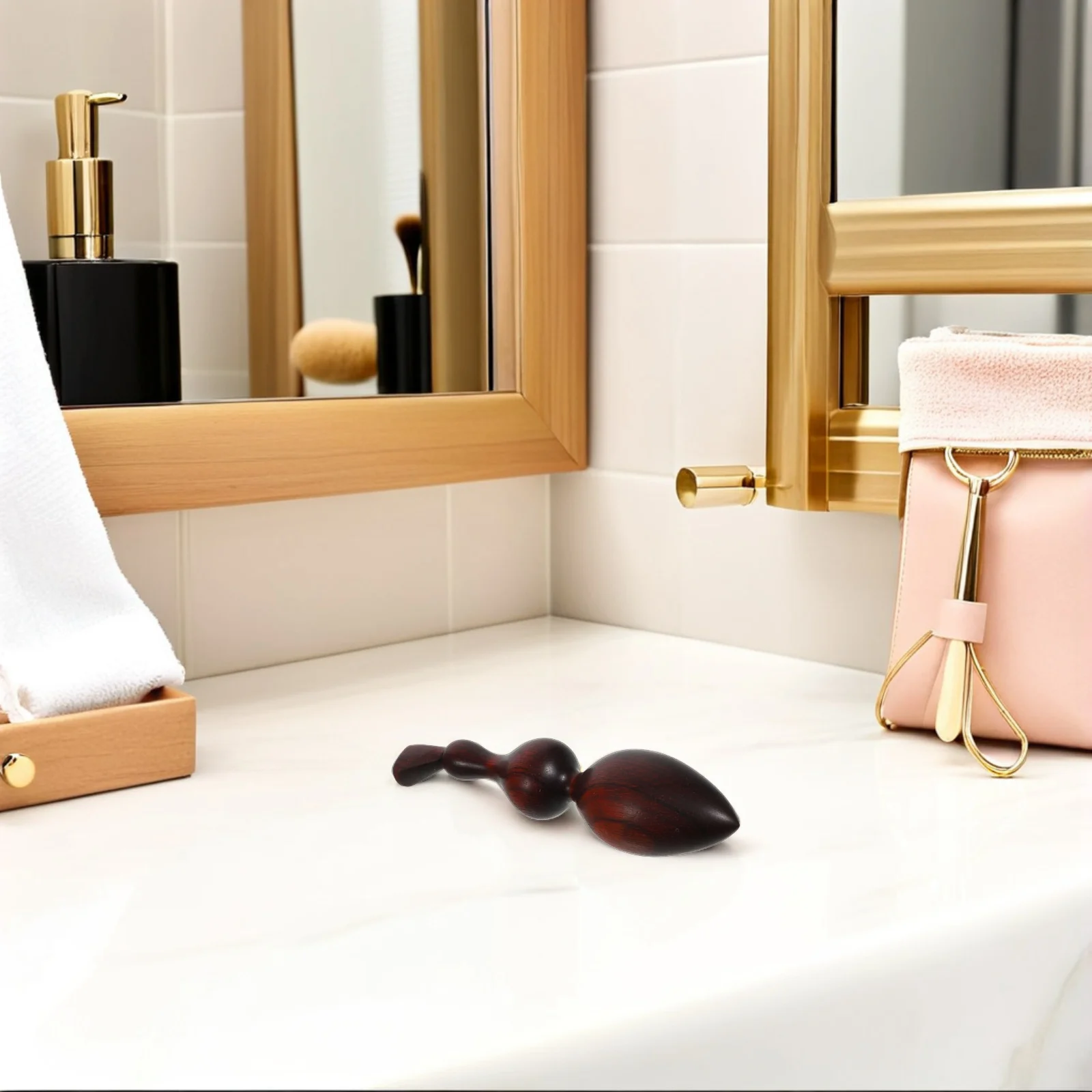 2Pcs Purple Sandalwood Massage Tools - Natural Wood Scraping Stick for Trigger Point Therapy - Handheld Guasha Facial and Body